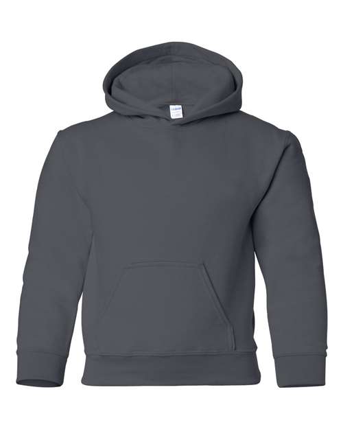 Gildan G185B Youth Heavy Blend 50/50 Hooded Sweatshirt #color_CHARCOAL