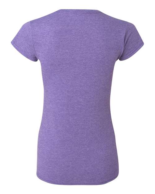 Gildan G640L Ladies' Softstyle 4.5 oz Fitted T-Shirt #color_HEATHER PURPLE