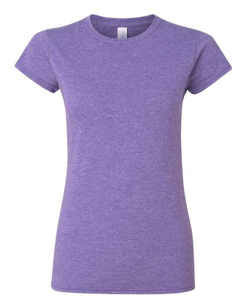 Gildan G640L Ladies' Softstyle 4.5 oz Fitted T-Shirt #color_HEATHER PURPLE