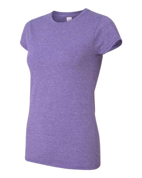 Gildan G640L Ladies' Softstyle 4.5 oz Fitted T-Shirt #color_HEATHER PURPLE