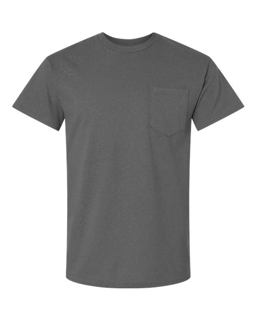 Gildan G230 Adult Ultra Cotton  Pocket T-Shirt #color_CHARCOAL
