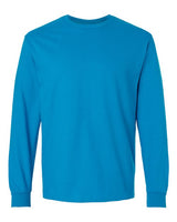 Gildan G240 Adult Ultra Cotton  Long-Sleeve T-Shirt #color_SAPPHIRE