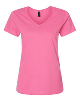 Gildan G64VL Ladies' SoftStyle  Fitted V-Neck T-Shirt #color_AZALEA