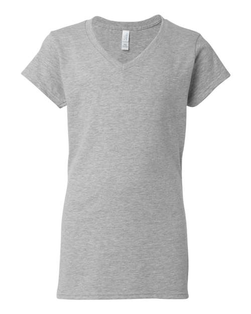 Gildan G64VL Ladies' SoftStyle  Fitted V-Neck T-Shirt #color_RS SPORT GREY