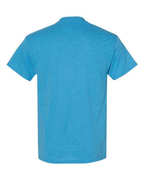 Gildan G500 Adult Heavy Cotton 5.3 oz. T-Shirt #color_HEATHER SAPPHIRE
