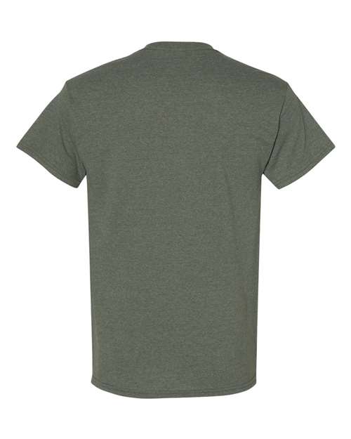 Gildan G500 Adult Heavy Cotton 5.3 oz. T-Shirt #color_HTHR MILITRY GRN