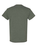 Gildan G500 Adult Heavy Cotton 5.3 oz. T-Shirt #color_HTHR MILITRY GRN