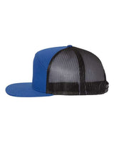 Richardson 168 Seven-Panel Trucker Cap #color_Royal/ Black