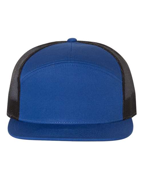 Richardson 168 Seven-Panel Trucker Cap #color_Royal/ Black