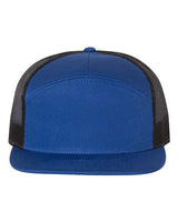 Richardson 168 Seven-Panel Trucker Cap #color_Royal/ Black