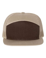Richardson 168 Seven-Panel Trucker Cap #color_Brown/ Khaki