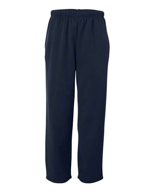 Badger 1478 Performance Fleece Open-Bottom Sweatpants #color_Navy