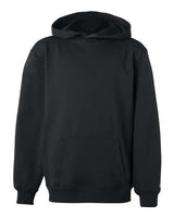 Badger 2454 Youth Performance Fleece Hooded Sweatshirt #color_Black
