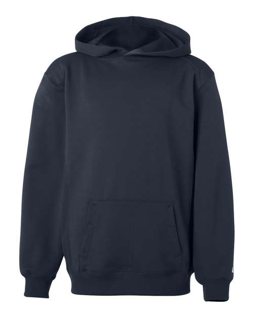 Badger 2454 Youth Performance Fleece Hooded Sweatshirt #color_Navy