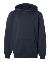 Badger 2454 Youth Performance Fleece Hooded Sweatshirt #color_Navy