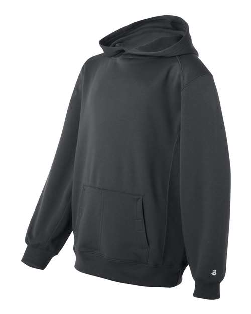 Badger 2454 Youth Performance Fleece Hooded Sweatshirt #color_Graphite