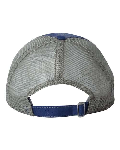 Valucap 3150 Bounty Dirty-Washed Mesh-Back Cap #color_Ocean/ Sage