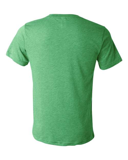 Bella + Canvas 3415C Unisex Triblend V-Neck T-Shirt #color_GREEN TRIBLEND