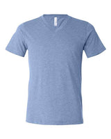 Bella + Canvas 3415C Unisex Triblend V-Neck T-Shirt #color_BLUE TRIBLEND