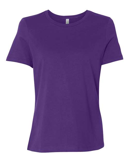 Bella + Canvas B6400 Ladies' Relaxed Jersey Short-Sleeve T-Shirt #color_TEAM PURPLE