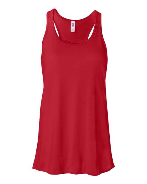 Bella + Canvas B8800 Ladies' Flowy Racerback Tank #color_RED