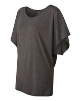 Bella + Canvas 8821 Ladies' Flowy Draped Sleeve Dolman T-Shirt #color_DRK GREY HEATHER