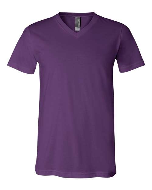 Bella + Canvas 3005 Unisex Jersey Short-Sleeve V-Neck T-Shirt #color_TEAM PURPLE
