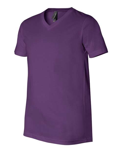Bella + Canvas 3005 Unisex Jersey Short-Sleeve V-Neck T-Shirt #color_TEAM PURPLE