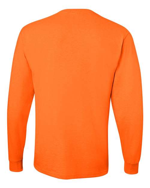 Jerzees 29L Adult DRI-POWER ACTIVE Long-Sleeve T-Shirt #color_SAFETY ORANGE