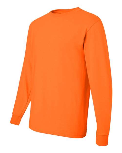 Jerzees 29L Adult DRI-POWER ACTIVE Long-Sleeve T-Shirt #color_SAFETY ORANGE