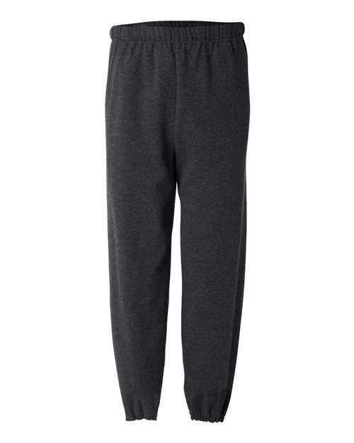 Jerzees 973 Adult NuBlend Fleece Sweatpants #color_BLACK HEATHER