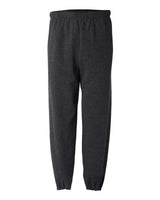 Jerzees 973 Adult NuBlend Fleece Sweatpants #color_BLACK HEATHER