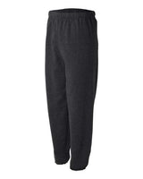Jerzees 973 Adult NuBlend Fleece Sweatpants #color_BLACK HEATHER