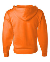 Jerzees 993 Adult NuBlend Fleece Full-Zip Hooded Sweatshirt #color_SAFETY ORANGE