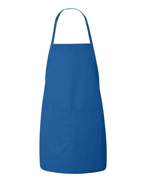 Liberty Bags LB5505 Heather NL2R Long Round Bottom Cotton Twill Apron #color_ROYAL