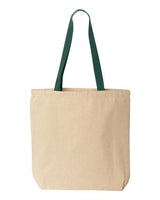 Liberty Bags 8868 Marianne Cotton Canvas Tote #color_NATURAL/ FOR GRN
