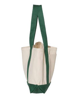 Liberty Bags 8869 Leeward Canvas Tote #color_NATURAL/ FOR GRN