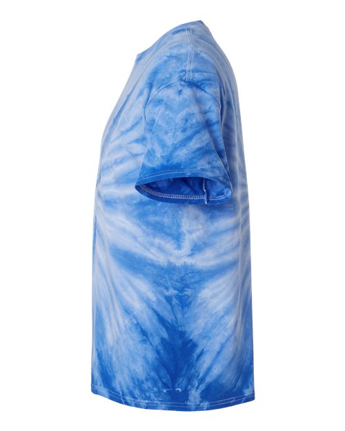 Dyenomite 200CY Cyclone Pinwheel Tie-Dyed T-Shirt #color_Royal