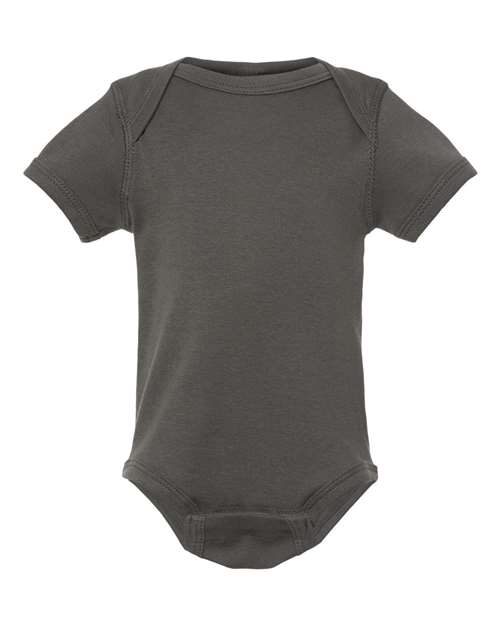 Rabbit Skins 4400 Infant Baby Rib Bodysuit #color_CHARCOAL