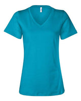 Bella + Canvas 6405 Ladies' Relaxed Jersey V-Neck T-Shirt #color_TURQUOISE