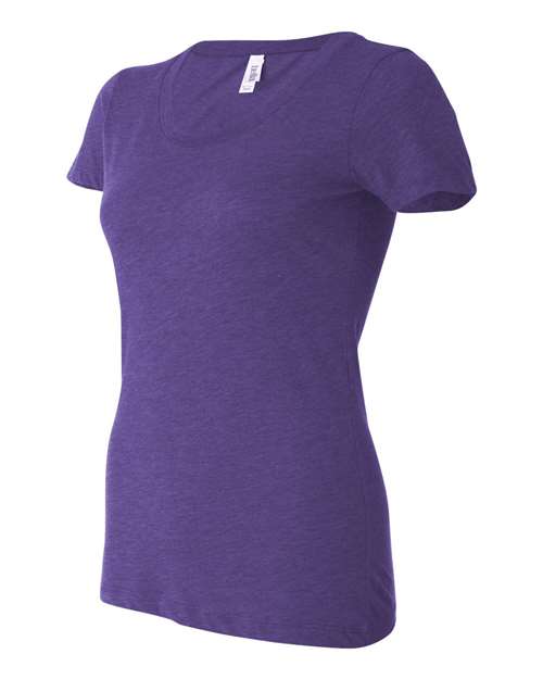 Bella + Canvas B8413 Ladies' Triblend Short-Sleeve T-Shirt #color_PURPLE TRIBLEND