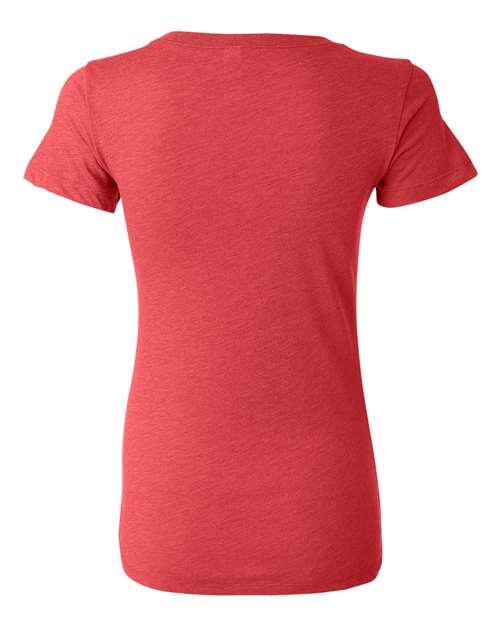 Bella + Canvas B8413 Ladies' Triblend Short-Sleeve T-Shirt #color_RED TRIBLEND