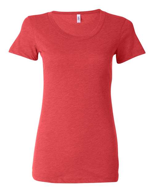 Bella + Canvas B8413 Ladies' Triblend Short-Sleeve T-Shirt #color_RED TRIBLEND
