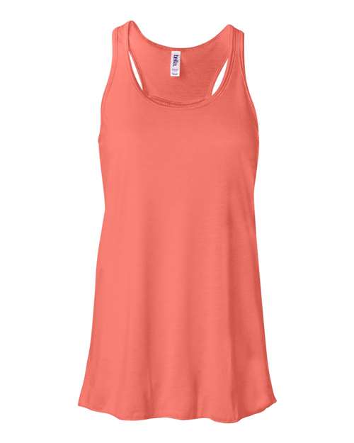 Bella + Canvas B8800 Ladies' Flowy Racerback Tank #color_CORAL
