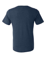 Bella + Canvas 3415C Unisex Triblend V-Neck T-Shirt #color_NAVY TRIBLEND
