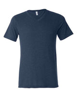Bella + Canvas 3415C Unisex Triblend V-Neck T-Shirt #color_NAVY TRIBLEND