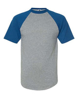 Augusta Sportswear 423 Adult Short-Sleeve Baseball Jersey #color_ATH HTHR/ ROYAL