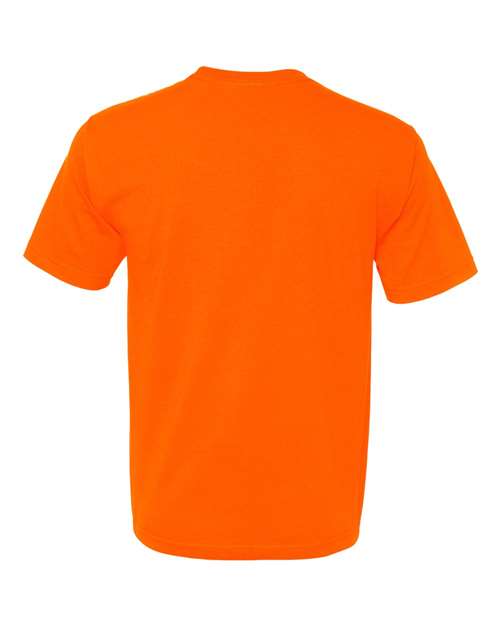 Bayside BA5040 Adult 5.4 oz., 100% Cotton T-Shirt #color_BRIGHT ORANGE