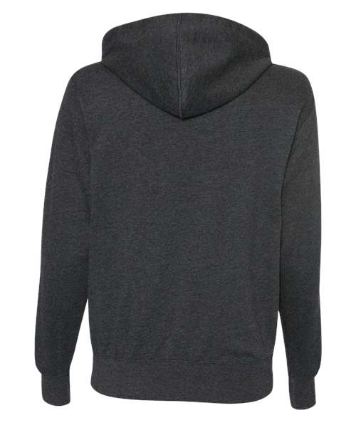Independent Trading Co. PRM90HTZ Heathered French Terry Full-Zip Hooded Sweatshirt #color_Charcoal Heather