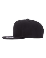 Yupoong 6089 Adult 6-Panel Structured Flat Visor ClassicSnapback #color_BLACK